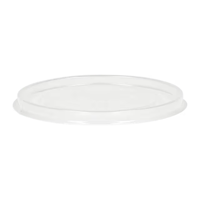 Inno-Pak Large Flat Clear PP Plastic Food Container Lid 191444534 - 500/Case