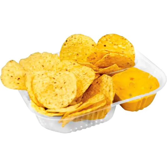 Plastic 2 Compartment Nacho Tray - 500/Case
