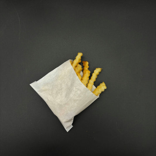 French Fry Bag Small White 3-1/2" x 4-1/2" - 2000/Case