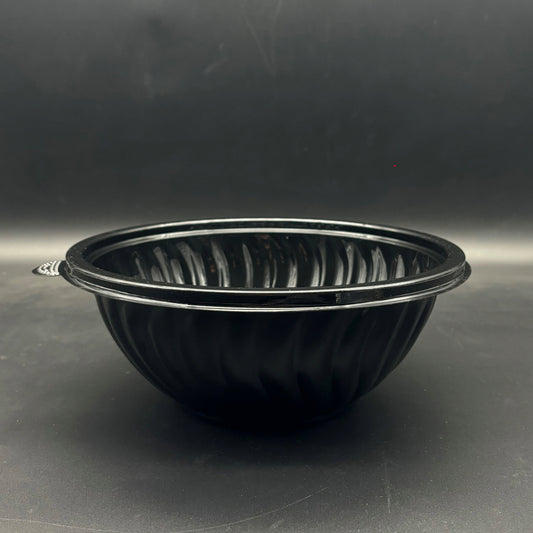 EMI Yoshi Plastic Salad Bowl Black 80 oz. EMI-PTB80-10B