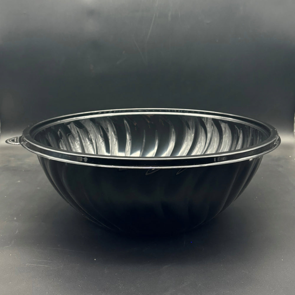 EMI Yoshi Plastic Salad Bowl Black 320 oz. EMI-PTB320-16B