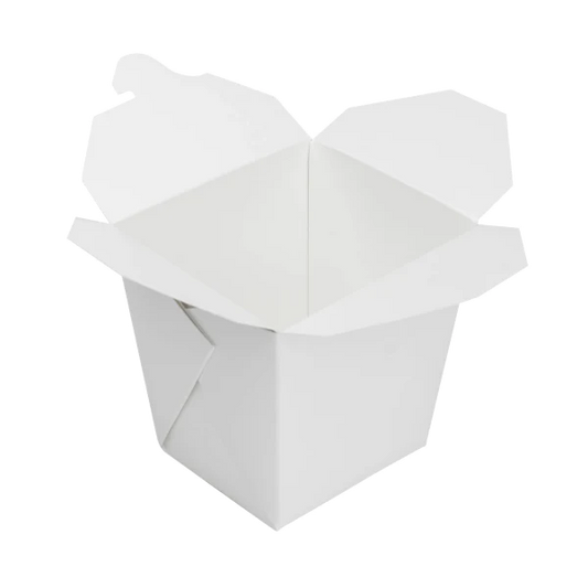 Chinese Paper Take-Out Container White 26 oz. - 500/Case