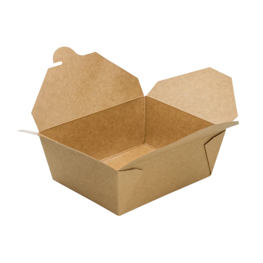 Take Out Box #8 Kraft Paper  6" x 4-5/8" x 2-1/2" - 300/Case