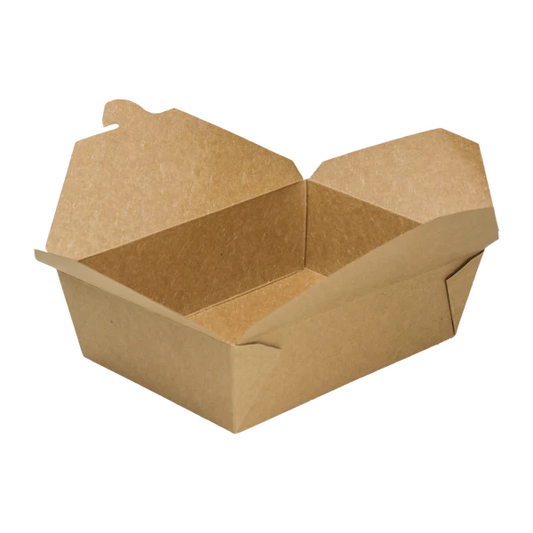 Take Out Box Kraft Paper #3 7-3/4" x 5-1/2" x 2-1/2" - 200/Case