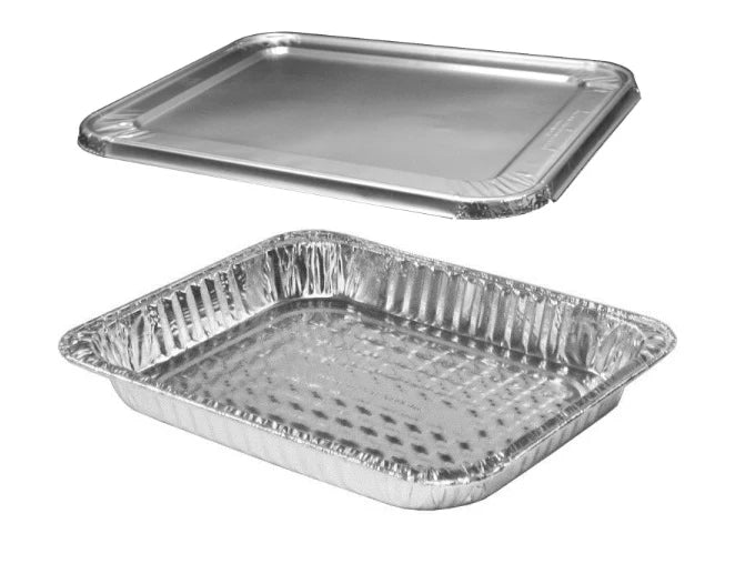 Aluminum Half Size Foil Pan Lid - 100/Case