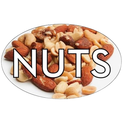 Standard Flavor Label Nuts - 500/Roll