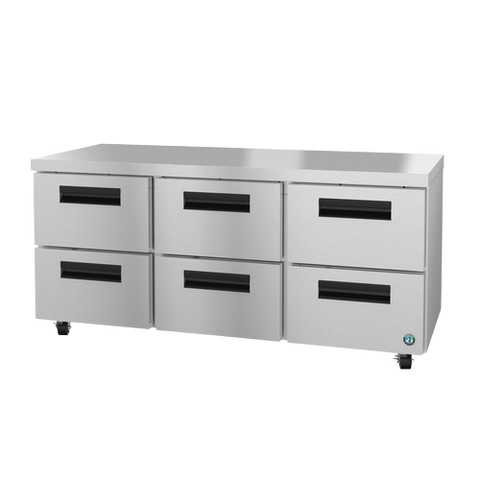 Hoshizaki Steelheart Series Undercounter Refrigerator Three-Section