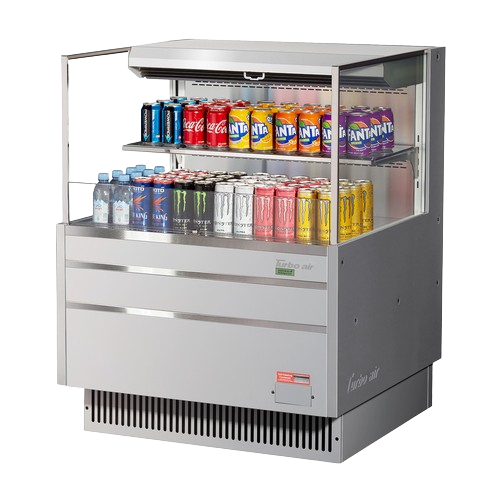 Turbo Air Horizontal Open Display Merchandiser Low Profile