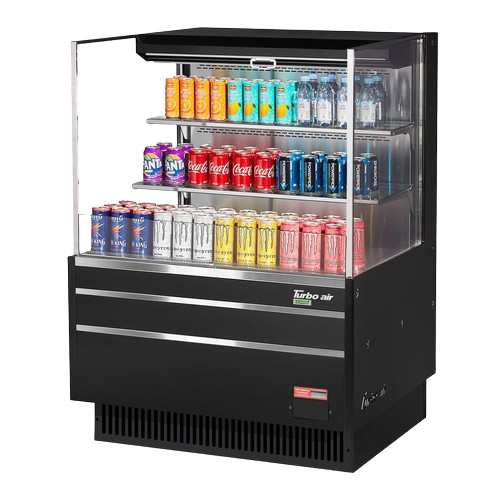 Turbo Air Horizontal Open Display Merchandiser Low Profile