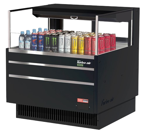 Turbo Air Horizontal Open Display Merchandiser Low Profile