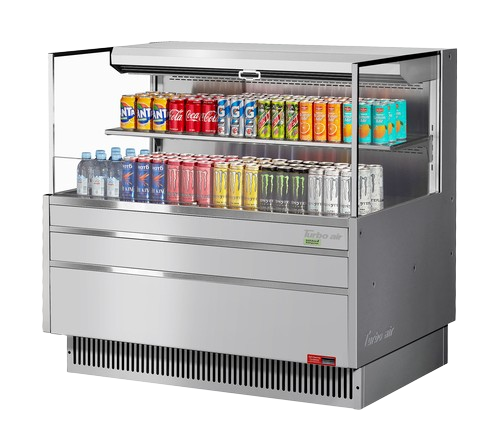 Turbo Air Horizontal Open Display Merchandiser Low Profile