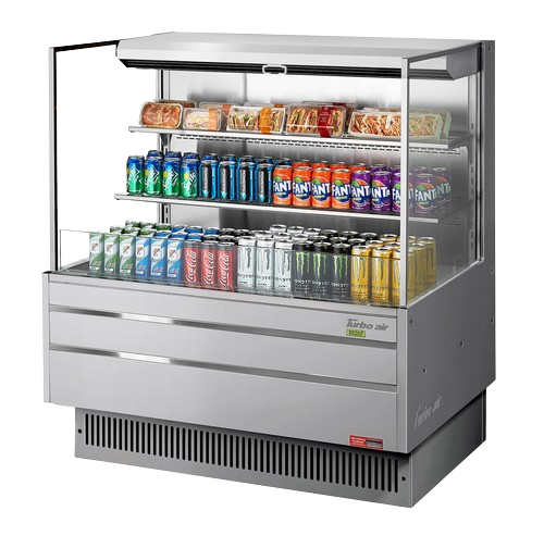 Turbo Air Horizontal Open Display Merchandiser Low Profile