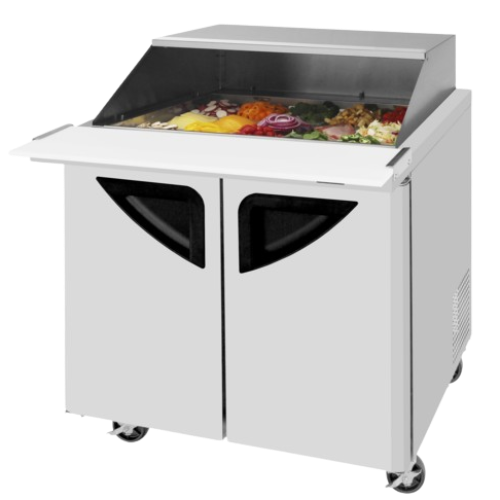 Super Deluxe Sandwich/Salad Mega Top Unit with Slide-Back Lid