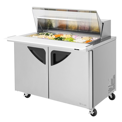 Turbo Air Super Deluxe Sandwich/Salad Mega Top Unit with Clear Lid