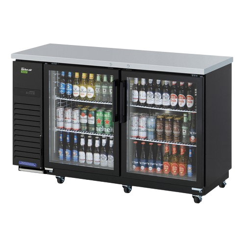 Turbo Air Super Deluxe Narrow Back Bar Cooler Two-Section