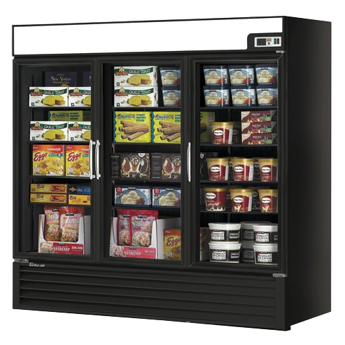 Turbo Air Two-Section Swing Door Freezer Merchandiser