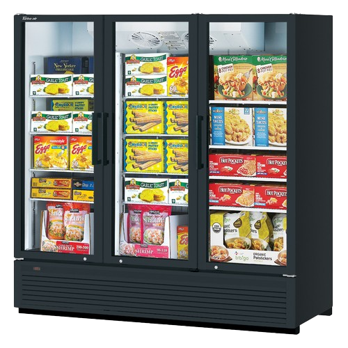 Turbo Air Super Deluxe Three-Section Freezer Merchandiser