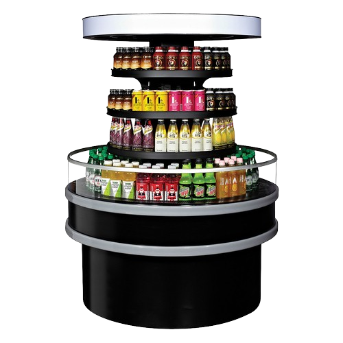 Turbo Air Island Display Self-Serve Refrigerated Merchandiser