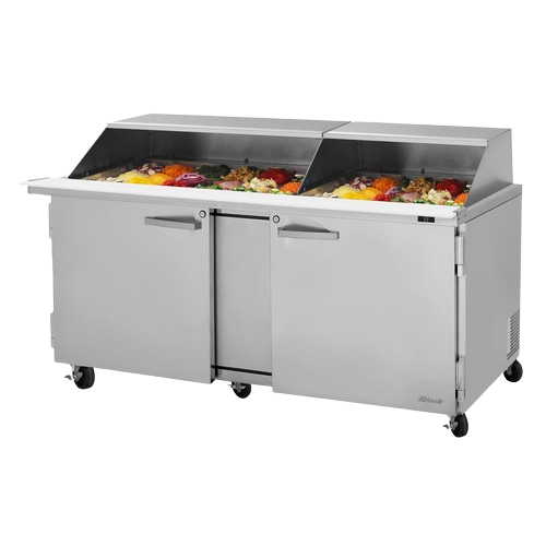 Turbo Air PRO Series Mega Top Sandwich/Salad Prep Table w Slide Lids