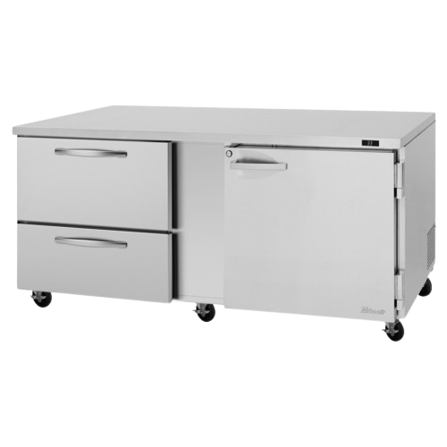 Turbo Air PRO Series Undercounter Refrigerator Two-Section