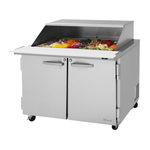 Turbo Air PRO Series Mega Top Sandwich/Salad Prep Table w/ Slide Lid Two-Section