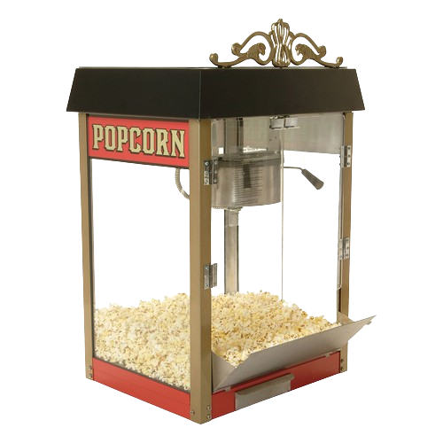 Winco Benchmark Street Vendor Popcorn Machine 6 oz. Kettle Capacity