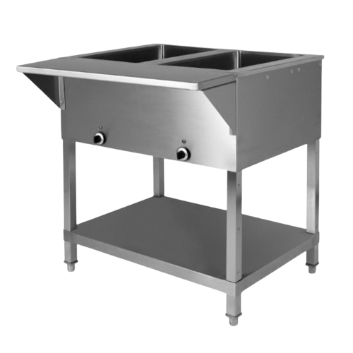 Klinger's Stainless Steel 4 Pan Electric Table 62-3/4" W