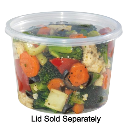 Placon Clear Deli Container 16 oz. RD16C - 500/Case