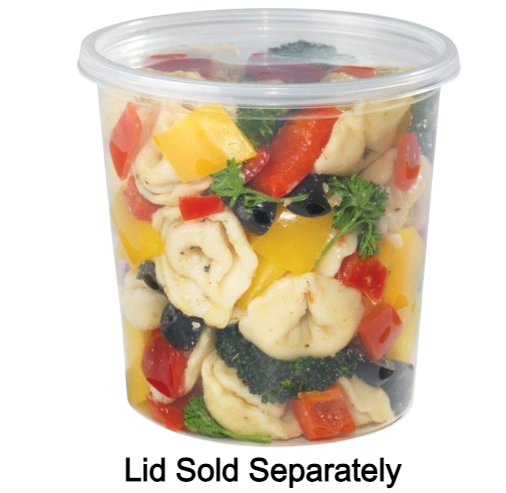 Placon Clear Deli Container 24 oz. RD24C - 500/Case