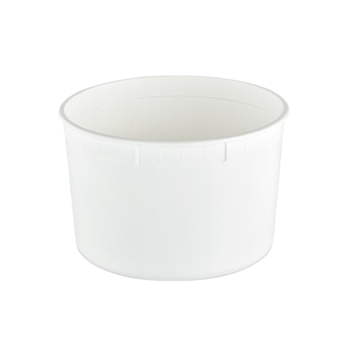 Placon Classic Line Heavy PP Deli Container White 64 oz. CL64 - 200/Case