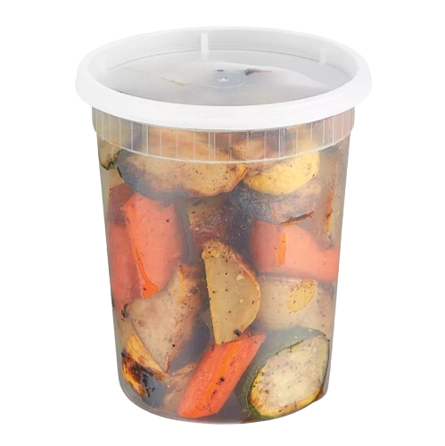 Heavy Deli Container Combo Clear 32 oz. - 240/Case