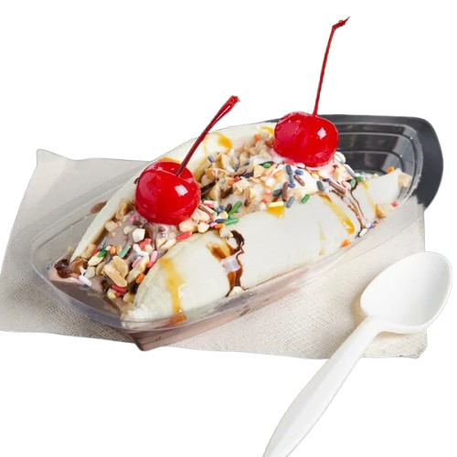 Banana Split Container Clear 8 oz. - 500/Case