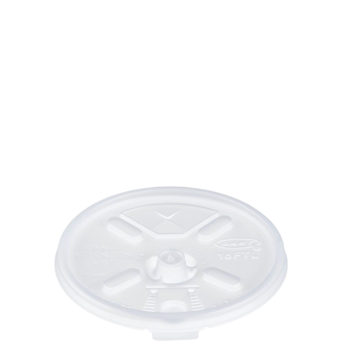 Dart Mfg. Lift N Lock Slot White Plastic Cup Lid 16FTLS - 1000/Case