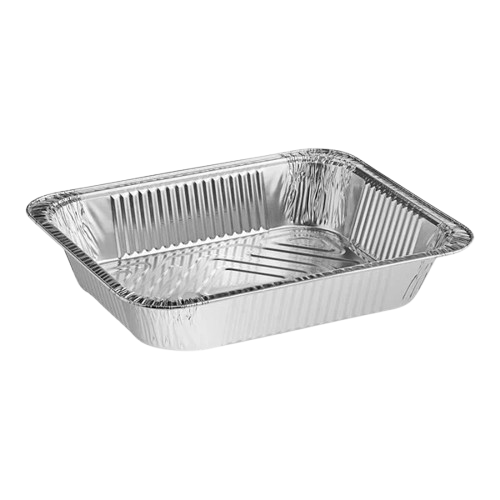 Aluminum Foil Pan Half Size Deep Depth - 100/Case