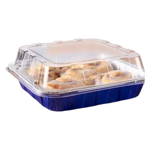 Reynolds Kitchens Aluminum 8" x 8" Cake Pans with Lids - 12/Pack