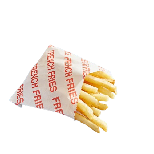 French Fry Bag Small Printed 3-1/2" x 4-1/2" - 2000/Case