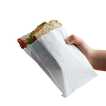 Fischer Plain White Sandwich Bag 6" x 3/4" x 6-1/2" 508 - 1000/Case