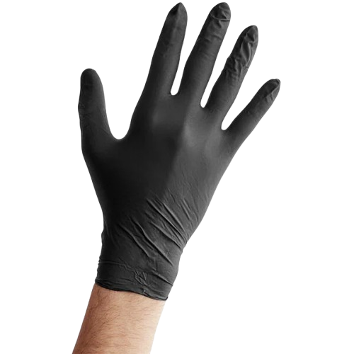 Nitrile Gloves Powder Free Black Medium - 1000/Case