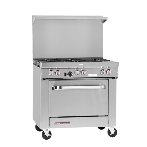 Southbend Restaurant Gas Range 6 Burner 36" W