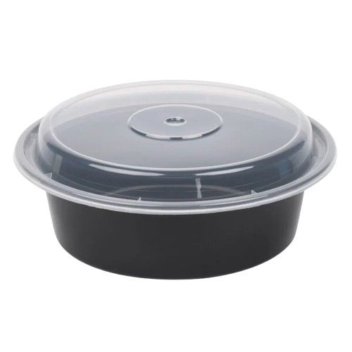 Microwaveable Plastic Container Round 32 oz. - 150/Case