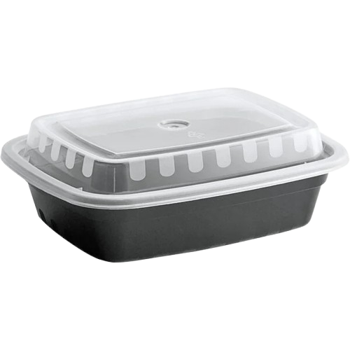 Microwaveable Plastic Container Oblong 12 oz. - 150/Case