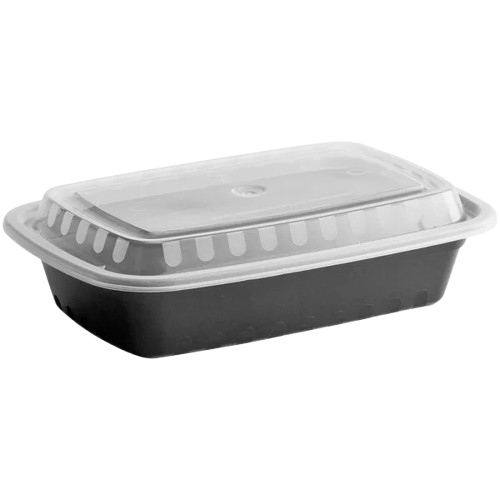 Microwaveable Plastic Container Oblong 24 oz. - 150/Case