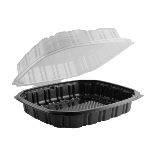 Anchor Packaging Hinged 1 Compartment Microwaveable Container 9.5" x 10.5" x 3" CC91011 - 100/Case