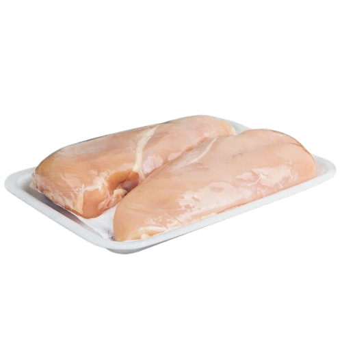 Foam Meat Tray (#2S) White 8-1/4" x 5-3/4" x 1/2" - 500/Case