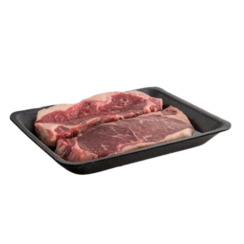 Foam Meat Tray (#4PR) Black 9-1/4" x 7-1/4" x 1-1/4" - 500/Case