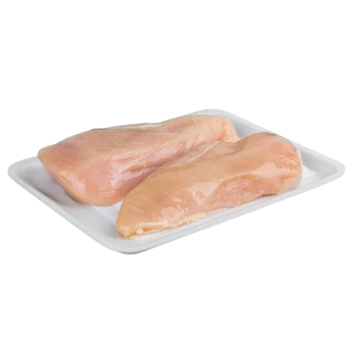 Foam Meat Tray (#34/4S) White 9-1/4" x 7-1/4" x 1/2" - 500/Case