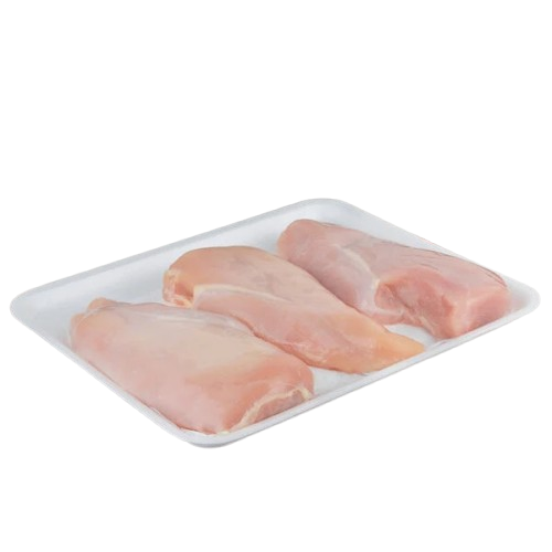 Foam Meat Tray (#12S) White 11" x 9" x 1/2" - 250/Case