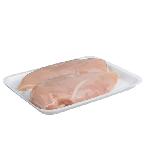 Foam Meat Tray (#20S) White 8-3/4" x 6-1/2" x 3/4" - 500/Case