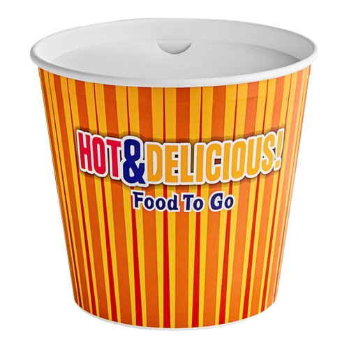 Hot Food Bucket With Lid 170 oz. - 120/Case