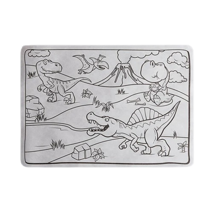 Kids Dinosaur Double Sided Interactive Placemat 10" x 14" - 1000/Case